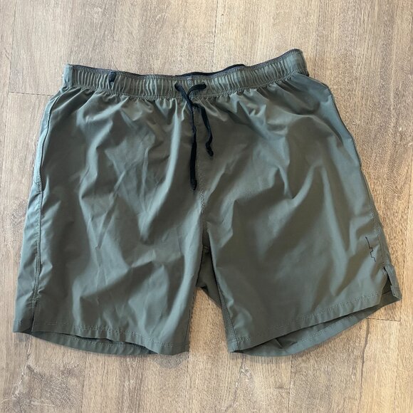 Path Projects Graves PX Running Shorts – Olive/Stone, Size M, 7" Inseam - Picture 1 of 3
